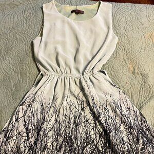 SM Wardrobe Green Silky A-Line Dress ~ Size S/M